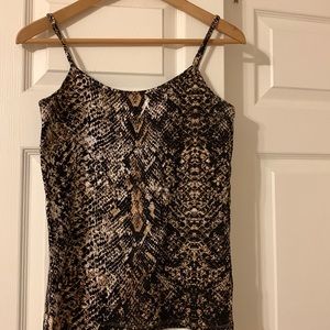 Zara animal print tank top